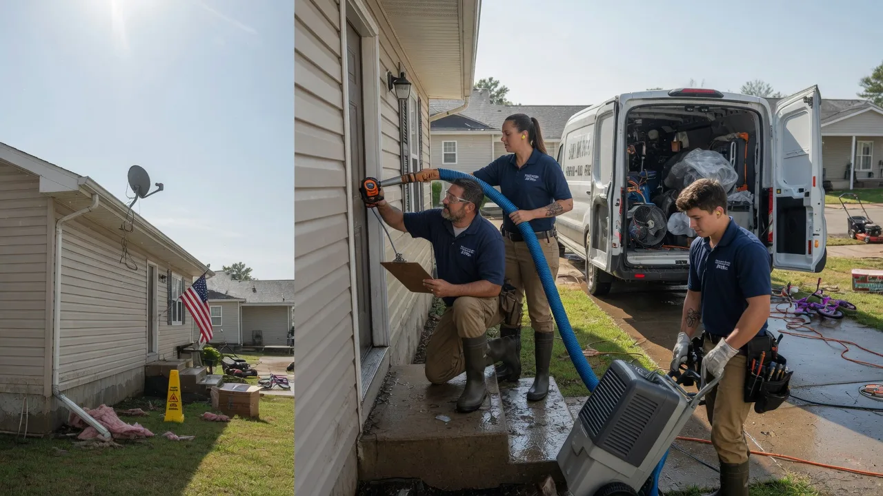 Ceiling Water Damage Restoration in Red Bud, IL near me